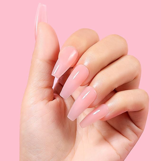 AIMEILI Hema Free 5 in 1 Builder Base Gel, Cruelty Free, Vegan, Strengthener Gel Translucent Gel Polish for Nail Art Manicure 10ML-153