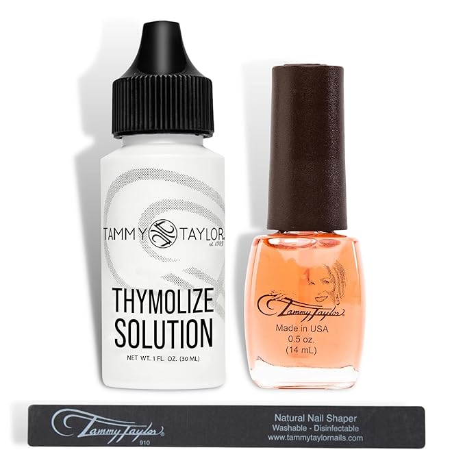 Tammy Taylor Thymolize Extra Strength Ingrown Toenail Treatment, Liquid Dehydrator Solution for Hongos, Thick Yellow, Discolored & Broken Toe Nail Repair for Damaged Nails, Miconazole Alternative, Kit