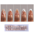 French Gel Nail Tips,5 Style 150pcs French Tip Press on Nails Short Coffin,Pre-Designed Soft Gel Fake Nails Tips, Soak Off Acrylic Fake Nails Extensions for Women Nail Art DIY 15 Sizes