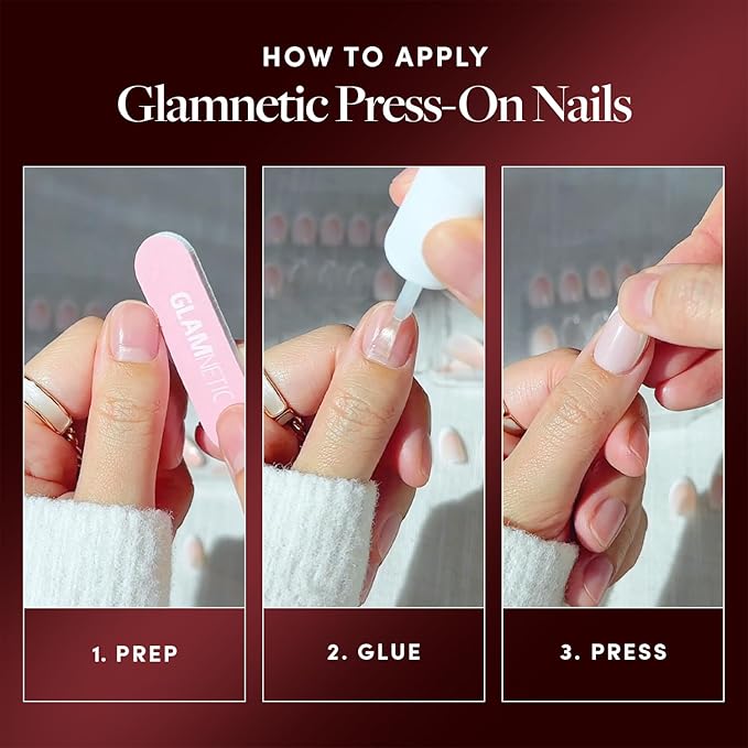 Harry Potter™ x Glamnetic Press On Nails - Marauder's Map™ | Semi-Transparent & Opaque Color Changing Graphic Short Oval Nails in a Glossy Finish | 15 Sizes - 30 Nail Kit with Glue