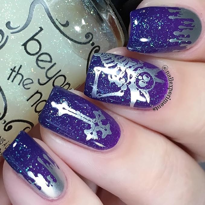 Whats Up Nails - A012 Happy Halloween Stamping Plate for Nail Art Design