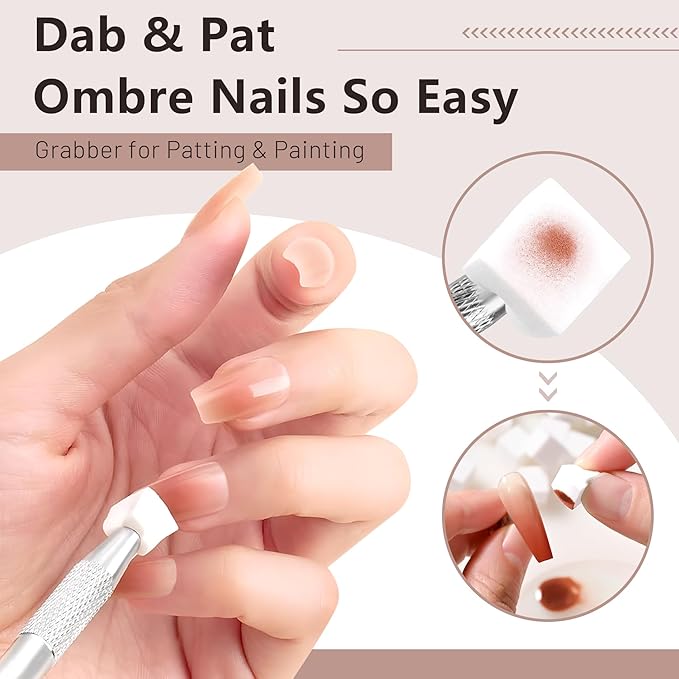ABAC Solid Gel Nail Polish,Ombre Gel Polish,Pat Paint Nail Gel Polish 24 color,Hema-free White Nude Pink,Brown Skin Tone Gel Polish Kit W/Nail Art Brush Soak Off LED Gel Nail Kit Manicure DIY Home