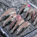 3D Nail Art Press on Nails with Court Style Design Blood Drip Pattern Premium Quality for Women Size L
