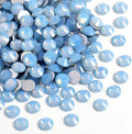 Beadsland 1440pcs Flat Back Crystal Rhinestones Round Gems for Nail Art and Craft Glue Fix, Blue Opal, SS16, 3.8-4.0mm
