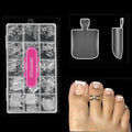 Square Toe nail Tips,SITELENABY Soft Gel False Toenails Extension Kit, Square False Soft Gel Full Cover Toe Nail Tips 15 Sizes,180pcs Pre-shape Acrylic Big Toenails Tips For Nail Extension Home DIY