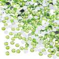 John Bead 2000 Pieces 4mm (SS16), Peridot, Acrylic Round Flat Back Rhinestones for Jewelry Making, DIY Crafts, Nail Art, Face Makeup, Clothes