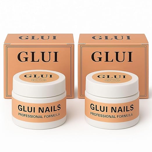 Nail Glue for Press-Ons | Gel Nail Glue - Waterproof, Chip-Resistant, No-Drip Formula | Long-Lasting Strong Hold for Rhinestones, 3D Nail Art & More - Perfect for DIY Manicures (2Pcs)
