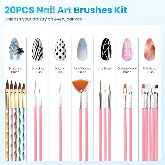 Magnetic Practice Hand for Acrylic Nails Kit: Flexible Nail Hands Acrylic Powder Set for Nail Extensions Caving - Mannequin Training Hand for Beginner Salon Home