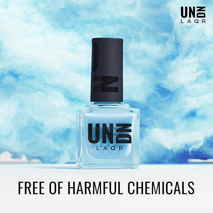 UNDN Vegan Nail Polish - B.Y.O.B. - Creamy Light Blue Nail Polish for Women and Men - Long Lasting, Durable Finish - Cruelty Free - 0.5 oz