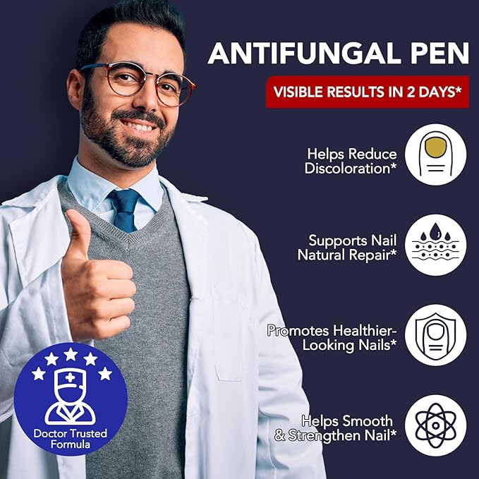Toenail Fungus Pen - 25% Undecylenic Acid, Tea Tree Oil - Toenail Fungus Treatment Extra Strength for Toe Nail Repair Pen for Damaged Nails, Foot Fungal Nail Treatment for Fungi Funginail - 5pcs