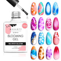 Makartt Clear Blooming Gel 15ml UV LED Soak Off Nail Art Polish for Spreading Effect Marble Nail Polish Gel Paint Nail Designs for DIY Color Flower Watercolor Magic Beauty Gift for Home or Salon Use