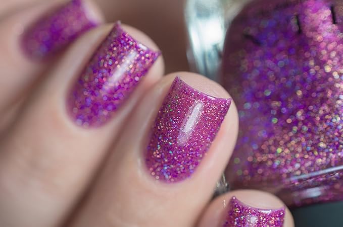 ILNP Valerie - Mulberry Holographic Sheer Jelly Nail Polish
