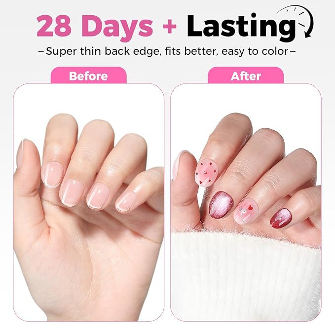 UNA GELLA Extra Short Oval Round Nail Tips, Pre-Shape 312pcs Short Gel Nail Tips Press on Nails Full Cover Oval Fake False Nails for Nails Extension DIY Salon at Home 12 Sizes