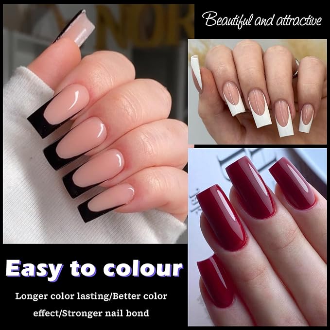 240pc Medium Gel Nail Tips Square Fake Nails Clear Press ons Nail, Medium Square Nails Tips Acrylic Nails Extension Soft Gel Nails Tip Full Cover False Nail Clear Artficial Fingernail