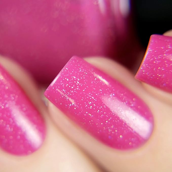 ILNP Party Hat - Deep Cerise Pink Holographic Nail Polish
