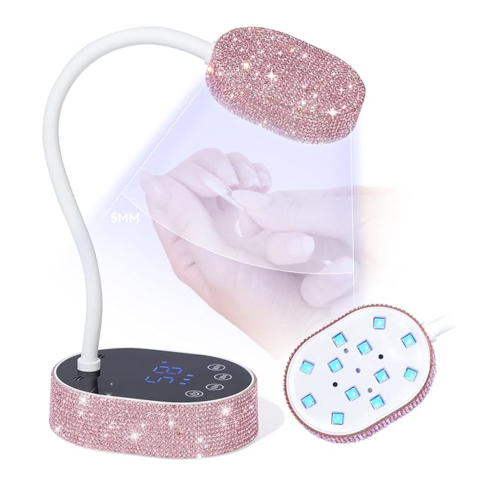SAVILAND 36W UV Nail Lamp: 5S Fast Curing UV Light for Gel Nails Intelligent Sensor LED Nail Flash Cure Light & 3 Timing Modes 7 Hours Endurance Flash Cure Lamp 360° Flexible UV Light for Gel Polish