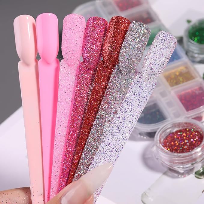 150 Pcs Nail Swatch Sticks with Ring, Clear Fan-shaped Nail Art Tips False Nail Sample Sticks, Nail Art Polish Practice Color Display Board Nail Supplies for Home or Salon Use