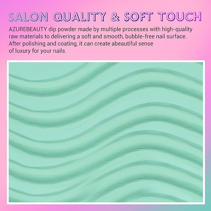 AZUREBEAUTY Color Changing Dip Powder Nail Set, Blue Green Pink Red Grey Trend Ombre Cold Warm Temperature Mood French Nail Art Manicure DIY Salon Gifts, No Need Nail Lamp Cured 6 PCS