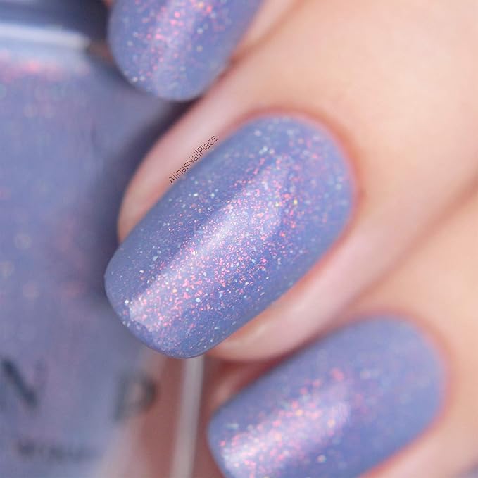 ILNP Dusk To Dawn - Dusky Blue Holographic Nail Polish