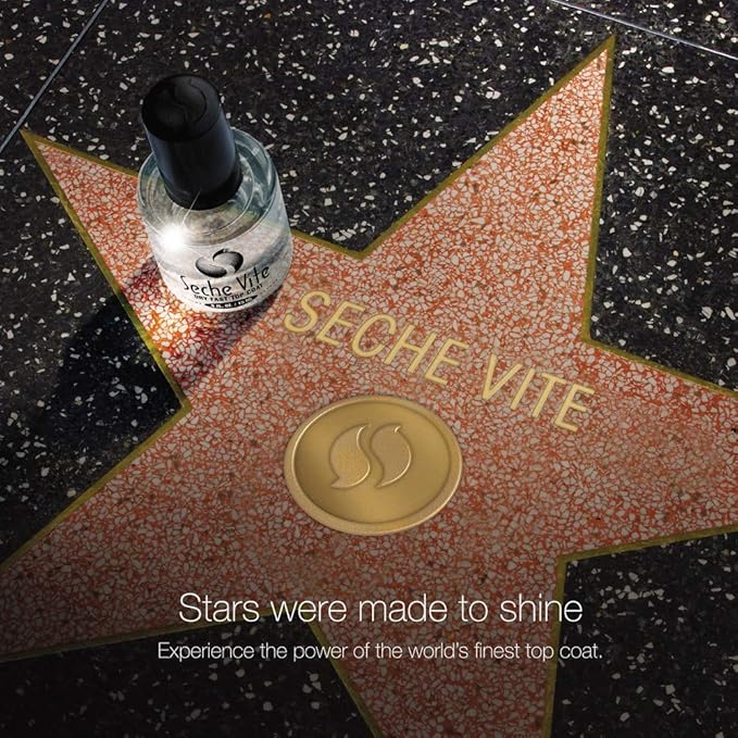 Seche Vite Professional Refill Kit, High-Gloss Clear Top Coat for Natural Nails, Artificial Gels Fiberglass Acrylic Extensions, Quick-Dry Long-Lasting Shine, 1 Kit