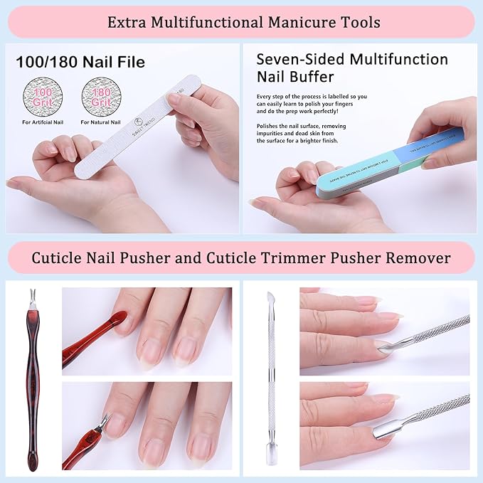 Almond Fake Nail Tips Medium: 600Pcs Full Cover Nail Tips for Acrylic Nails Professional Clear Nail Tip with Nail Glue Remover & Glue Acrylic False Nail Clippers Art Nail Extension Kit for Home Salon