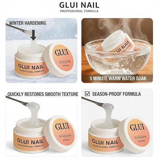 Nail Glue for Press-Ons | Gel Nail Glue - Waterproof, Chip-Resistant, No-Drip Formula | Long-Lasting Strong Hold for Rhinestones, 3D Nail Art & More - Perfect for DIY Manicures (2Pcs)