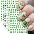 6 Sheets St. Patrick's Day Nail Art Stickers 3D Self-Adhesive Hats, Balloons, Horseshoes, Clover Nail Decals Lucky St Patricks Day Nail Stickers Gold Coins Flower Shamrocks Nail Art Decals for Women