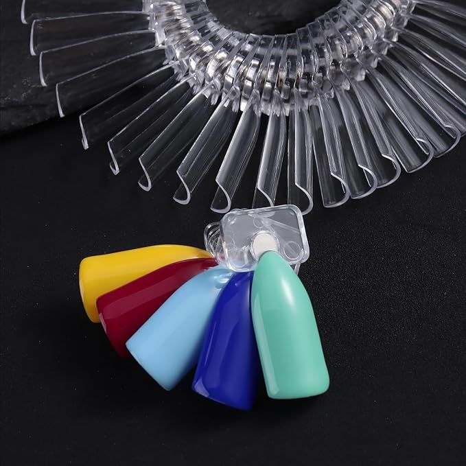 Magnetic Nail Swatch Sticks Set, Detachable Practice Nail Display Tips for Gel Polish, Nail Art Painting Swatches, Professional Manicure Salon Supplies, Muestrario de Uñas Magnético