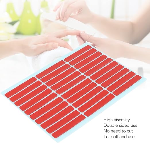 10 Sheet Nail Art Tape Nail Mounting Tape Salon Double Sided Adhesive Tape Accessory for Nail Tip Color Display for Salon(300pcs)