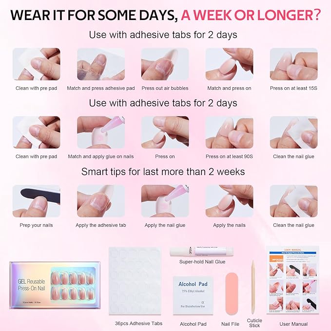 Press On Nails Short Square - Findigit Berry Red Cat Eye, False Nails, Natural Fit Reusable Stick On Fake Nails with Glue | Salon Quality | 16 Sizes - 32 Nails