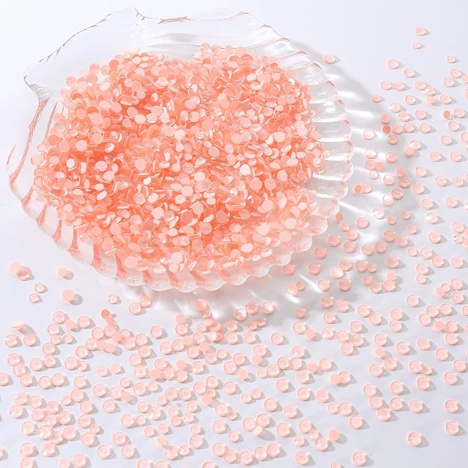 Mocha Lt.red Flatback Rhinestones, Glass Rhinestones for Nail Art and Craft, Glue Fix, Loose Crystal Gemstones(Mocha Lt.red, SS16, 1440pcs, 3.8-4.0mm)