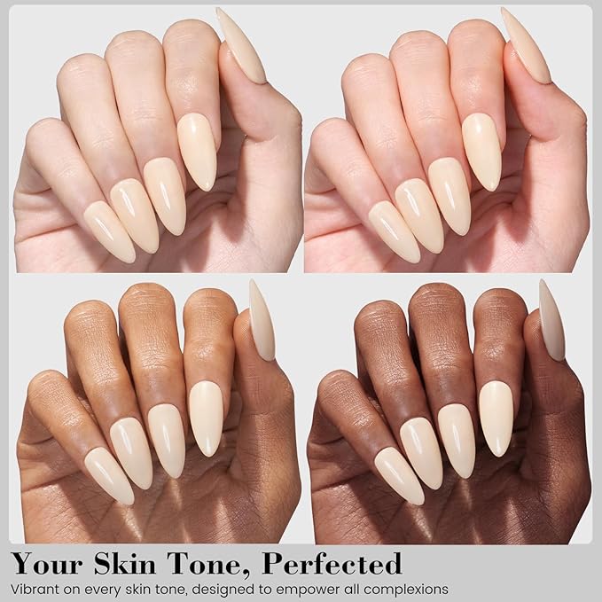 18ML Jelly Gel Nail Polish Set 6 Colors, HEMA-Free Milky White Clear Nude Pink Shades Soak Off Gel Polish Kit for Long-Lasting Nail Art, Translucent Gel Nail Kits For Home Salon & DIY