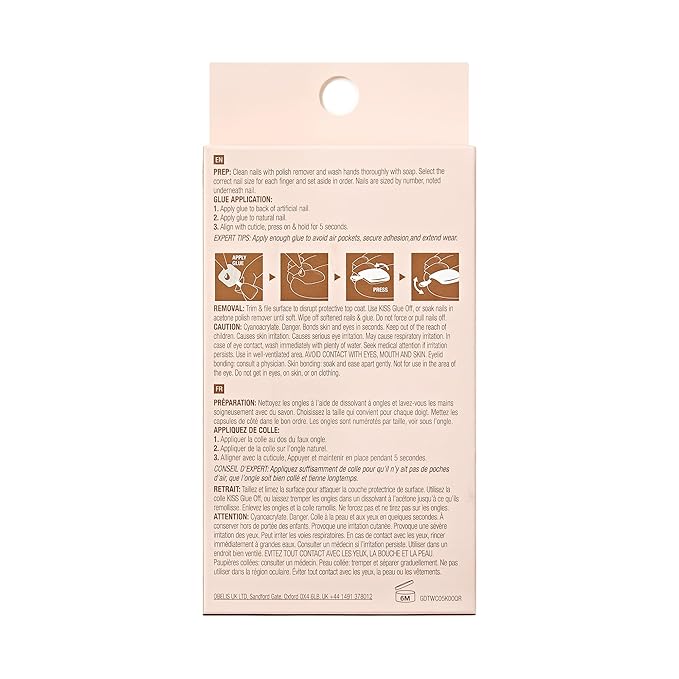 GoldFinger 24 Pcs Press On Toenails, Wide Fit Fake Nails, French Tip Gel Stick On Extensions, Reusable DIY Pedicure False Nail Kit with Glue, Cuticle Stick & File, 7 Day Long Lasting Wear