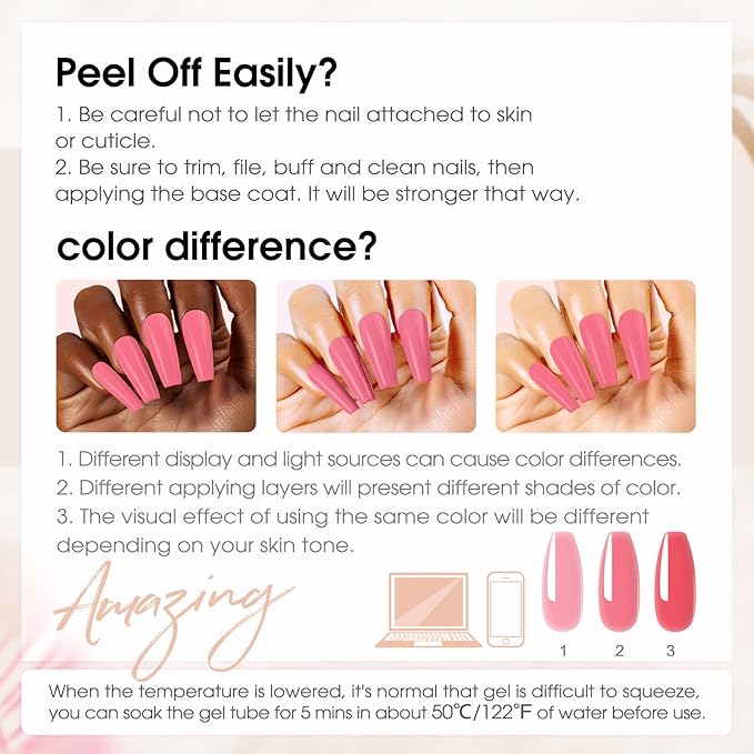 ROSALIND Christmas Poly Nail Gel Set, 8 Colors 10g Mini Poly Extension Gel Nail Set, Neon Yellow All Seasons Poly Nail Gel Kit Builder Neon Gel Fall Colors Halloween Poly Holiday Nail Art Design Gift