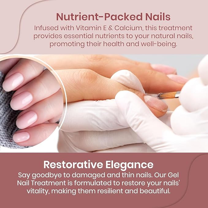 Mia Secret Professional Toffee Scented Gel Nail Treatment Keratin Base & Top Gel 0.5 FLoz