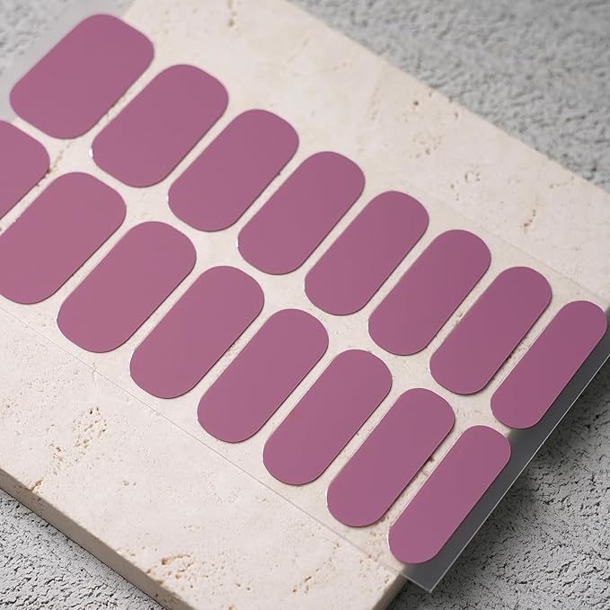 Nail Polish Strips, 32PCS Salon Quality Wraps, Long Lasting Gel Nail Stickers for Women Easy Apply& Remove (Hazy Twilight)