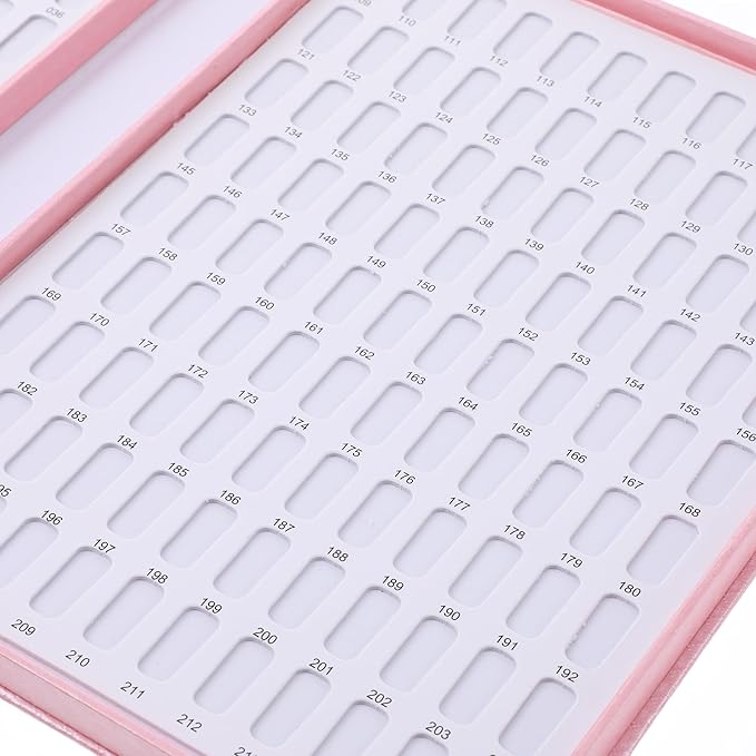 2 Pack 216 Colors Nail Display Book, Nail Gel Polish Display Chart with 480 Nail Tips, Nail Polish Sample Display Book for Nail Salon and Nail Painting Practice, No Need Glue