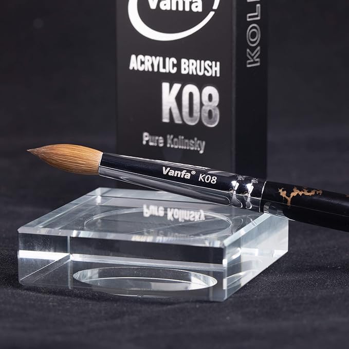 VANFA Acrylic Nail Brush with Pure Kolinsky Hair K08