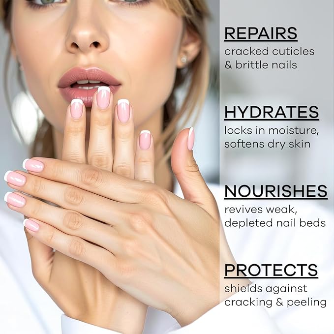 Ellie Chase Moisturizing Cuticle & Nail Care Oil 2.3 Fl Oz Unscented - Infused with Jojoba Oil, Aloe, Vitamin E – Nail & Cuticle Hydration, Repair, Moisturizer, Strengthener, Growth