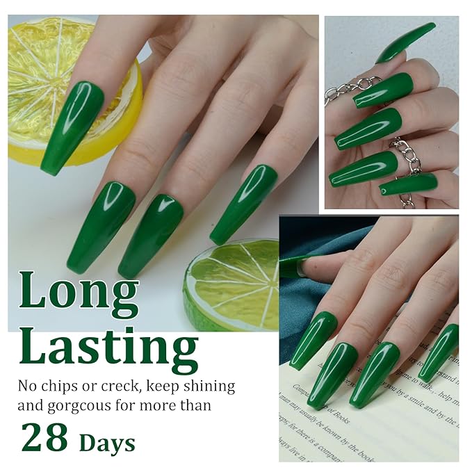 Christmas Green Dip Powder, 1oz Nail Dipping French Powder Pro Collection System, Salon DIY Nail Art Starter, Odor-Free & Long-Lasting, No Lamp Needed