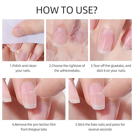 2400 Pcs Adhesive Nail Tab(100 Sheets), 12 Sizes Nail Stickers for Press on Clear Waterproof Breathable False Nail Jelly
