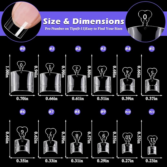 240pc Fake Toenails Half Cover Gel Toe Nail Tips Clear Press on Toenail, Short Square Fake Toes Nails Tips Clear Gel Toenails Extrension False Toe Nail Feet Artificial Toenail Tip