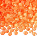 Blinginbox Flatback Rhinestones Round Gems, 1440pcs Luminous Series Glass Stones Neon Gems Non Hotfix Crystal Rhinestones for Nail Charms Crafts Clothes Tumblers,New Orange Neon,SS20.