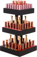 Homde Nail Polish Organizer for 86-123 Bottles, 360 Rotating Nail Polish Rack Holder, Display Storage Shelf for Fingernail Stand and Essential Oil, Gifts for Women Girls- Bamboo,Black
