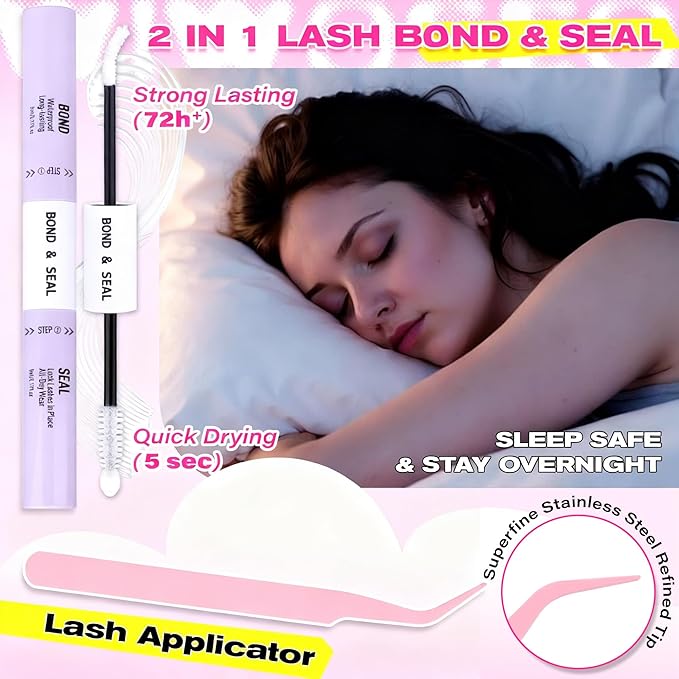 wiwoseo Bottom Lash Clusters with Spikes Lash Clusters Kit Mega Volume Lash Spikes Cluster Eyelash Extensions Kit Fairy Eyelash Clusters Spiky Cluster Lashes Clusters with Clear Lash Bond and Seal