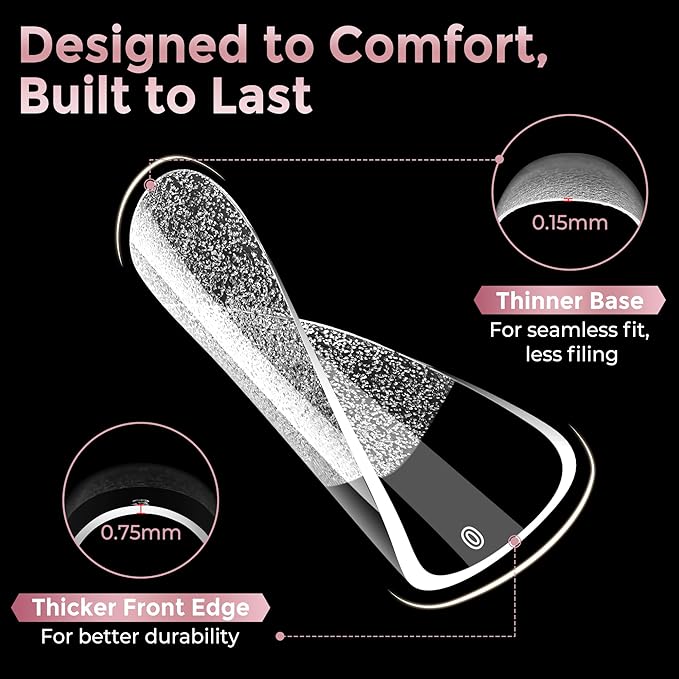 Short Square Nail Tips: 240PCS Soft Gel Pre-filed Short Square Fake Tips, 12 Sizes Full Cover Acrylic False Press On Nails for DIY Nail Art Home Salon