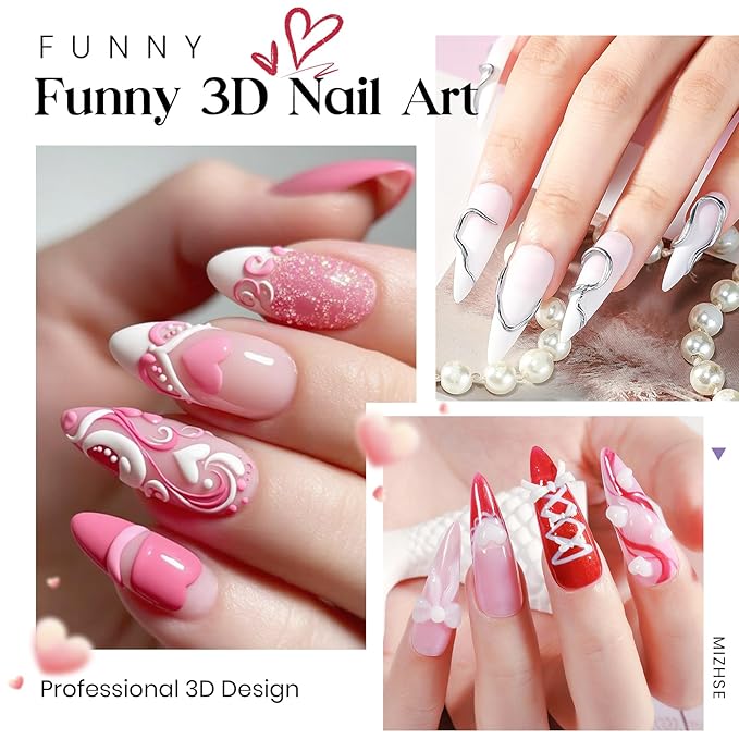 MIZHSE Solid Builder Gel, Non-Sticky White Sculpting Gel for Nails, 3D Nail Art Building Carving Modeling Hard Nail Extension Soak Off U V/LED Salon Home DIY 15g/0.5oz