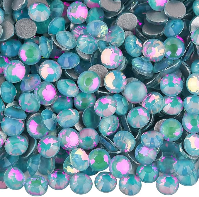 Blinginbox Rhinestones for Crafting,Flatback Rhinestones Glass Gems Stones Round Gemstones Non-Hotfix Crystal for Crafts Nail Decoration,Tiffani Crystal(3.8-4.0mm) SS16/1440pcs