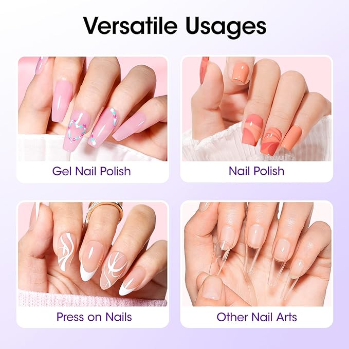 GELLEN Quick Dry Peel off Gel Base Coat, Lamp-Free Peelable Base Coat for Gel Polish, Non U V Gel for Thin & Weak Nails, Easy Removal without Damage, For Nail Practice Beginners