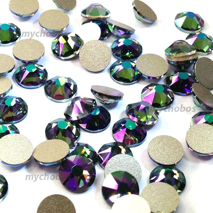 144 pcs Crystal Paradise Shine (001 PARSH) Swarovski 2058 Xilion 5ss Flat Backs Rhinestones Nail Art 1.8mm ss5 from Mychobos Tiny Round